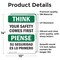 Signmission Safety Culture Sign, 10 in Width, Vinyl Decal, Rectangle, Bilingual OS-2PACK-TS-D-1014-L-11895 - alternate 6